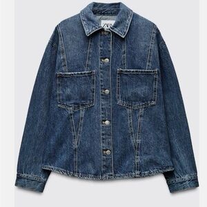 Zara Denim Overshirt Jacket